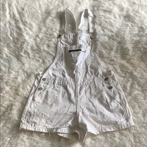Abercrombie & Fitch Denim Overall Shorts